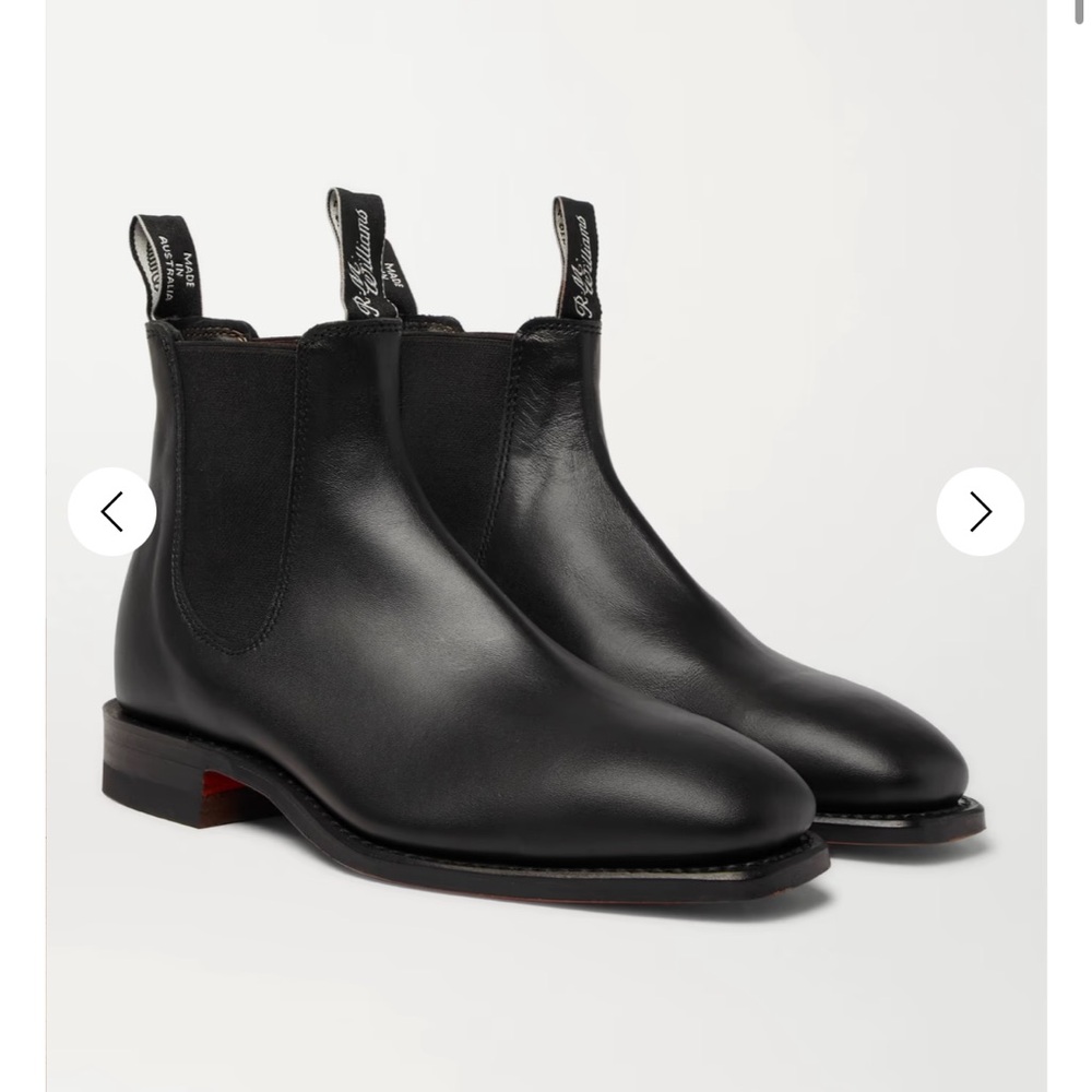 R.M. Williams Black Leather Boots